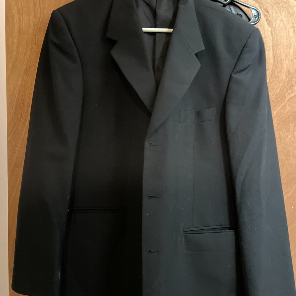 Men's Black Suit Jacket size XL2 Pierre Cardin